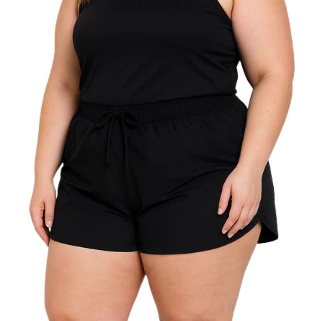 Short Tactel Feminino P Ao Plus Size Moda Praia Tecido Leve