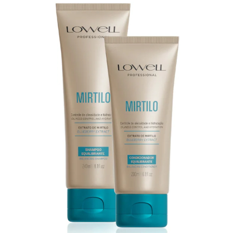 Kit Equilibrante Mirtilo Lowell Shampoo 240ml e Condicionador 200ml