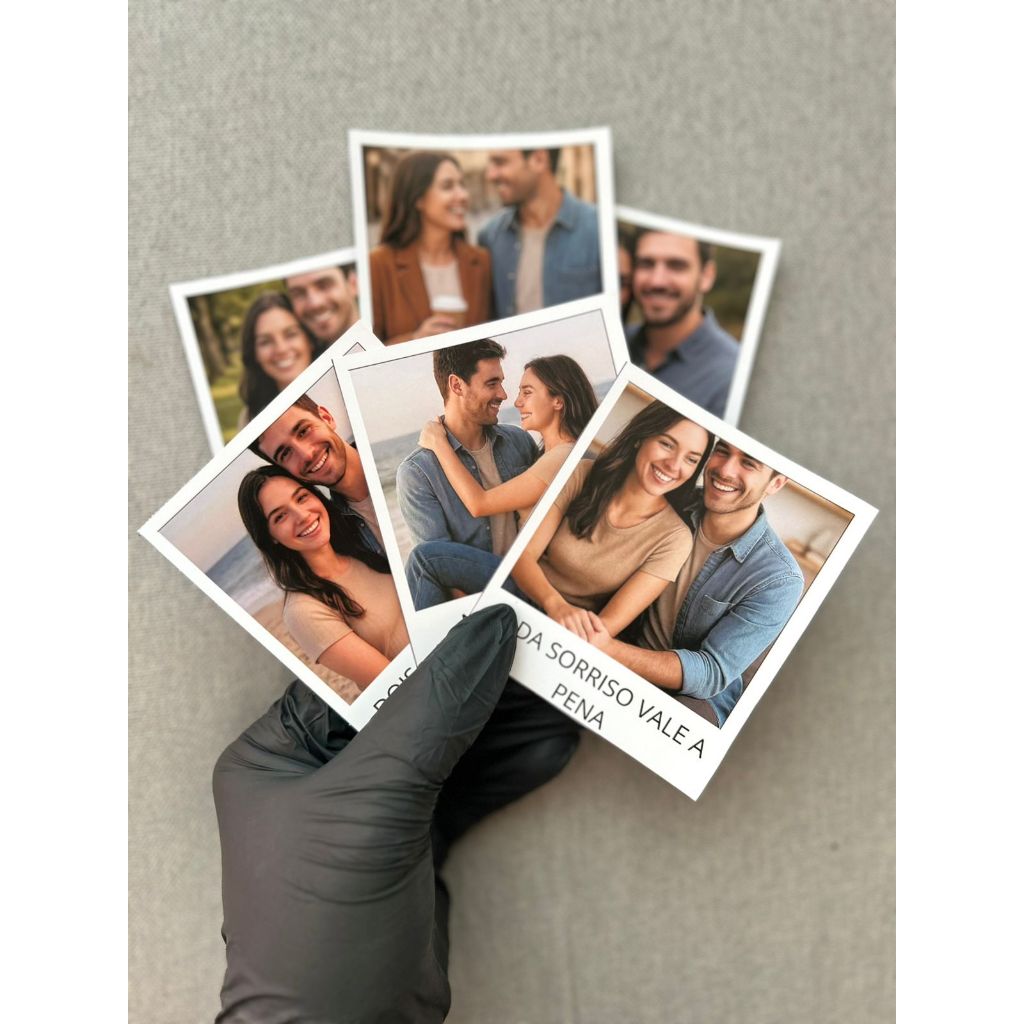 KIT MINI FOTOS PERSONALIZADAS - ESCOLHA SUA FRASE PARA ETERNIZAR SEUS MOMENTOS MAIS ESPECIAIS