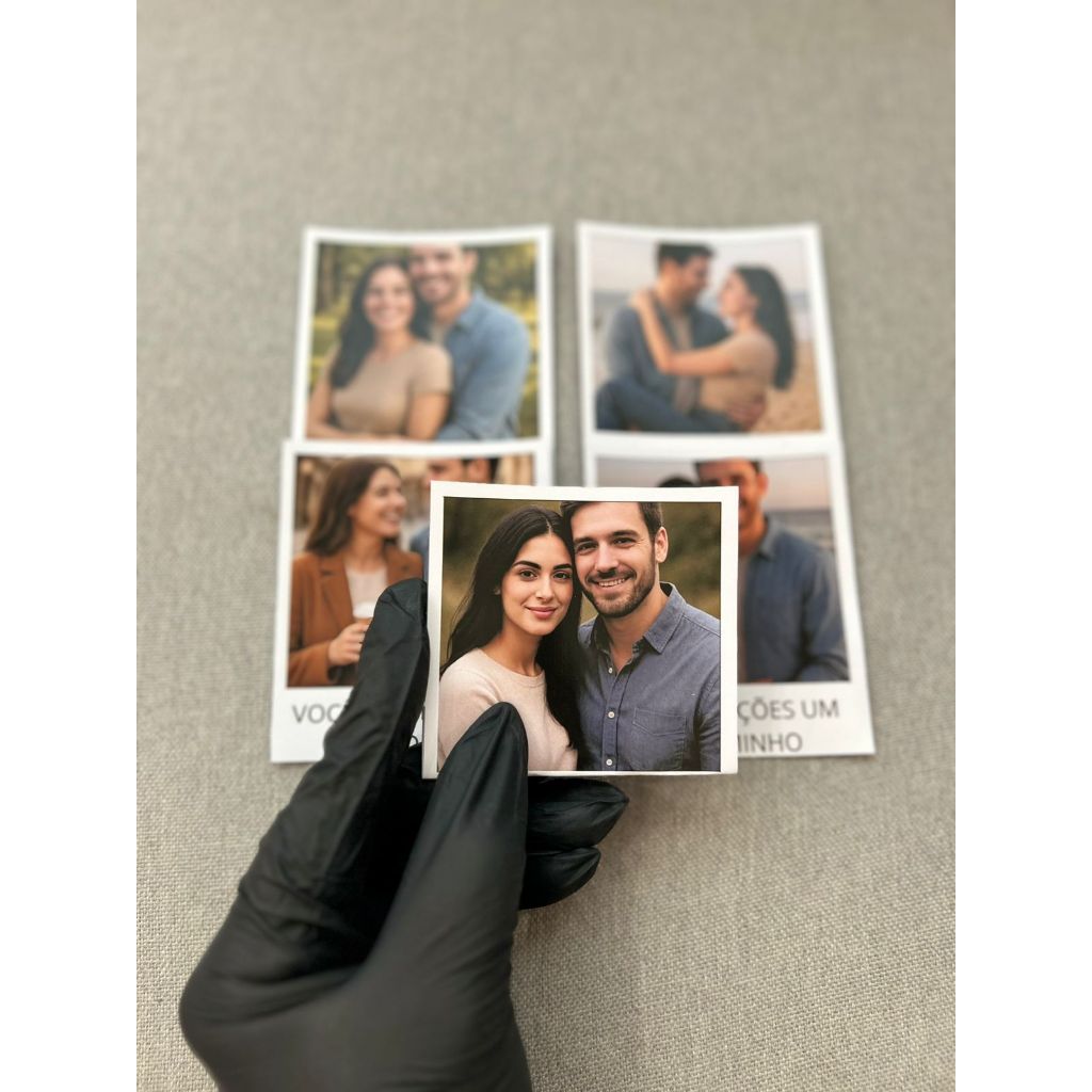 Detalhes do KIT MINI FOTOS PERSONALIZADAS - ESCOLHA SUA FRASE PARA ETERNIZAR SEUS MOMENTOS MAIS ESPECIAIS