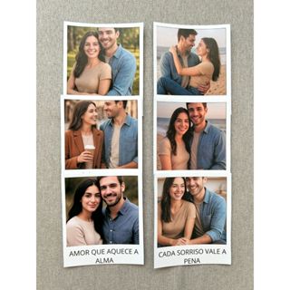 KIT 6 MINI FOTOS PARA ETERNIZAR SEUS MOMENTOS ESPECIAIS! ENVIO IMEDIATO ENVIE A FOTO IMEDIATAMENTE em Oferta na Shopee