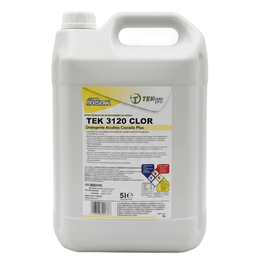 Detergente Alcalino Clorado TEKClean 3120 CLOR 5L – Limpeza Profissional com Cloro Ativo em Oferta na Shopee
