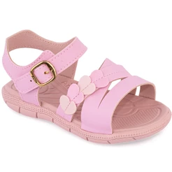 Sandália Klin Papete Menina Tic Tac Infantil Moda Original Rosa