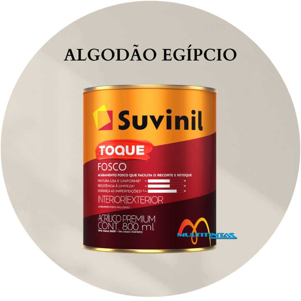 Tinta Acrílica 800ml Cor Algodão Egípcio Toque Fosco Suvinil