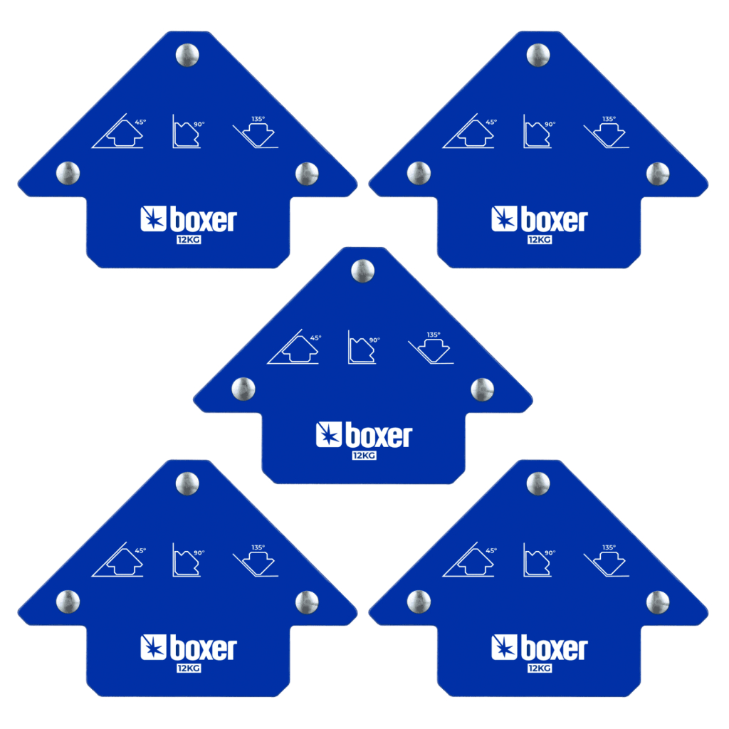 Kit 5 Esquadros Boxer Magnético Solda Profissional em Oferta na Shopee