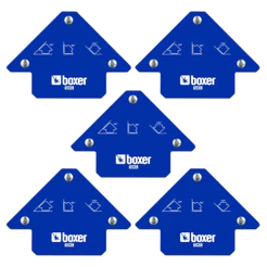 Kit 5 Esquadros Boxer Magnético Solda Profissional