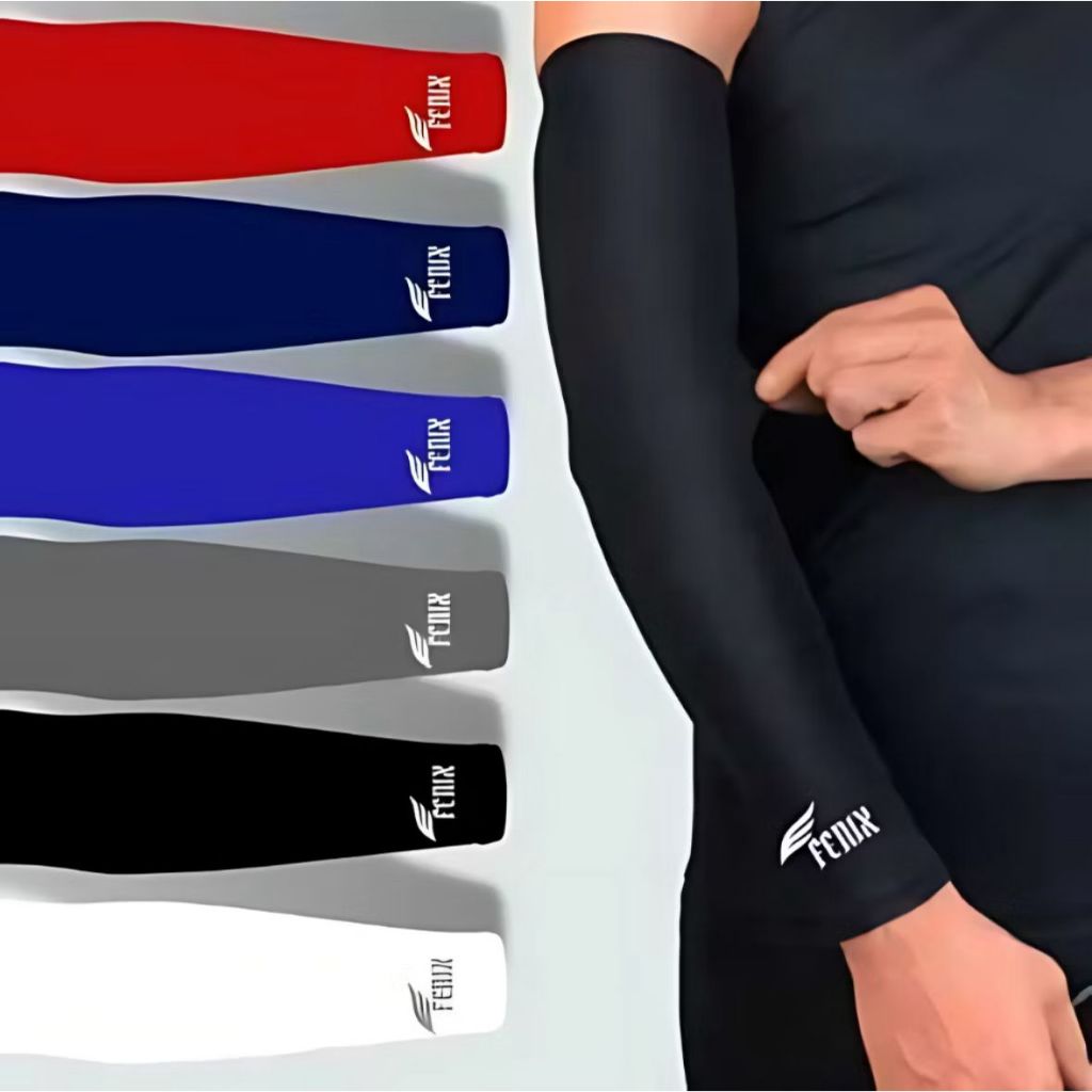 1 Par de Manguito Mangote Proteção Solar Frio Unissex Ciclismo Vôlei Moto Esportes Moda fenix