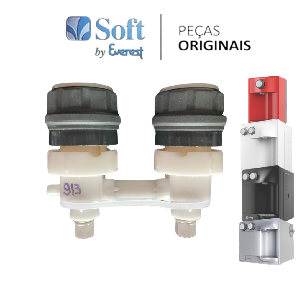 Conjunto Torneira Manopla Botões Purificador Soft Everest Star Slim Plus Fit Modelos Novo