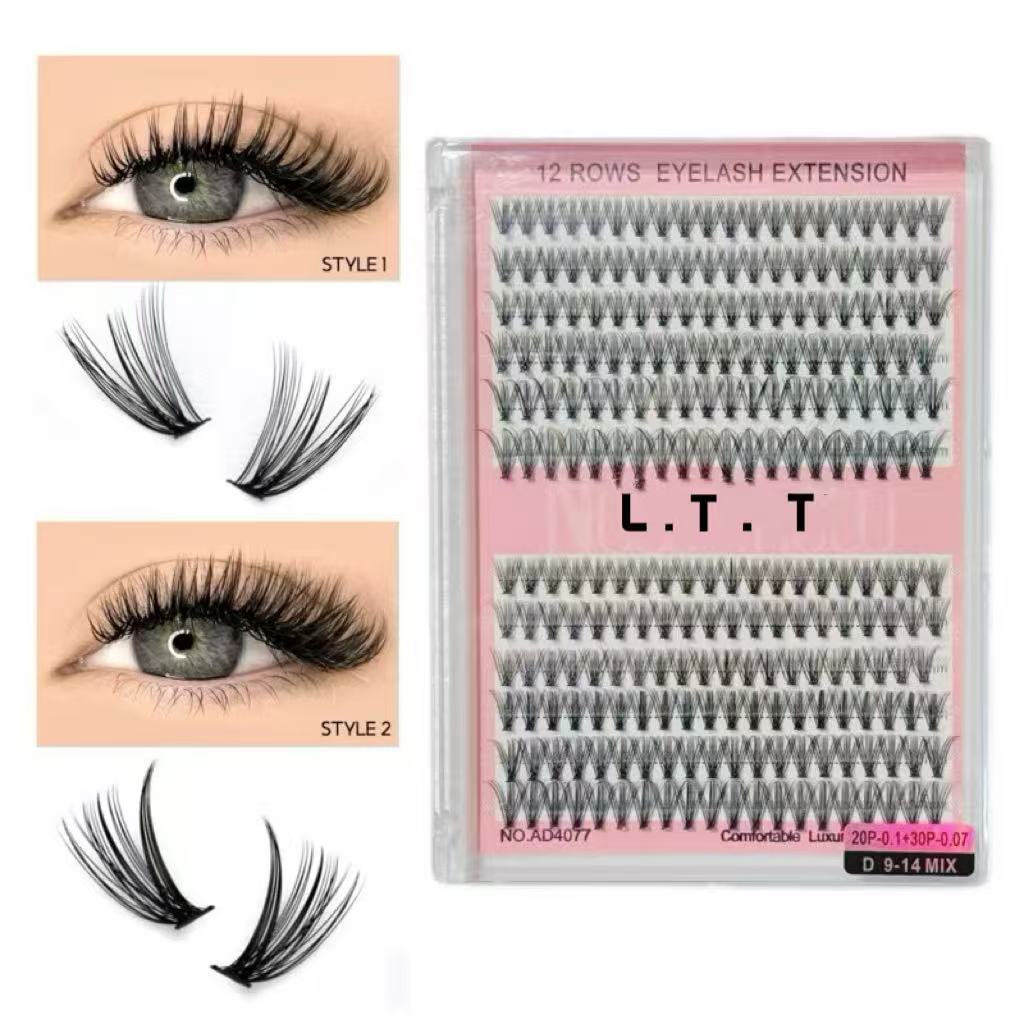 Cilios Tela Em Tufo 10p + 20p Mix 9-14mm 20p+30p 30p+40p