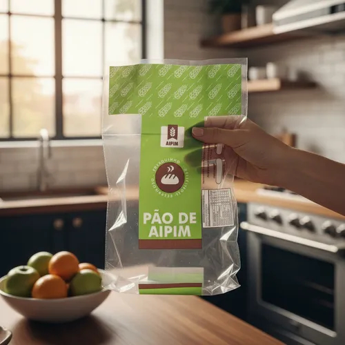 Saco Plástico para Pães 23x45cm com Sanfona Embalagem Transparente 1kg Padaria Comércio