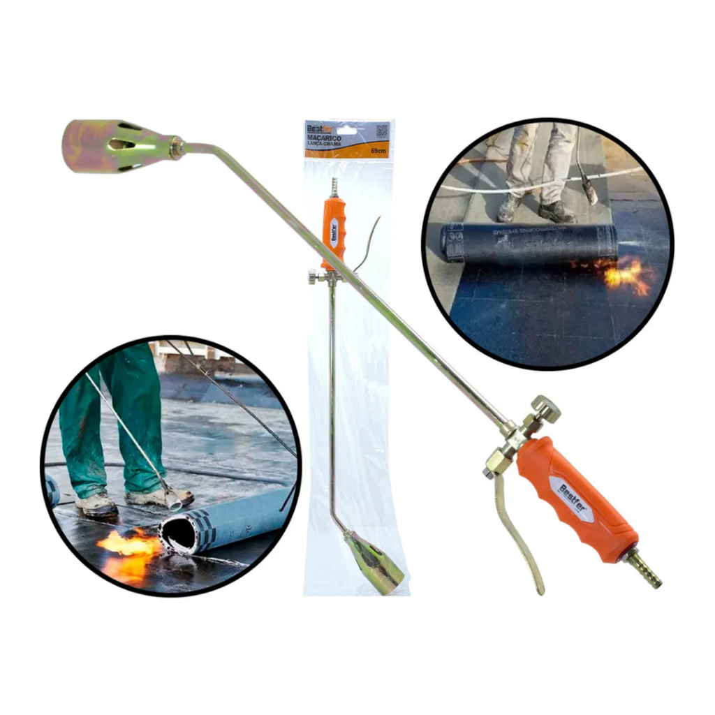 Maçarico Portátil Lança Chama Zinco E Ferro C/ Registro 69cm em Oferta na Shopee