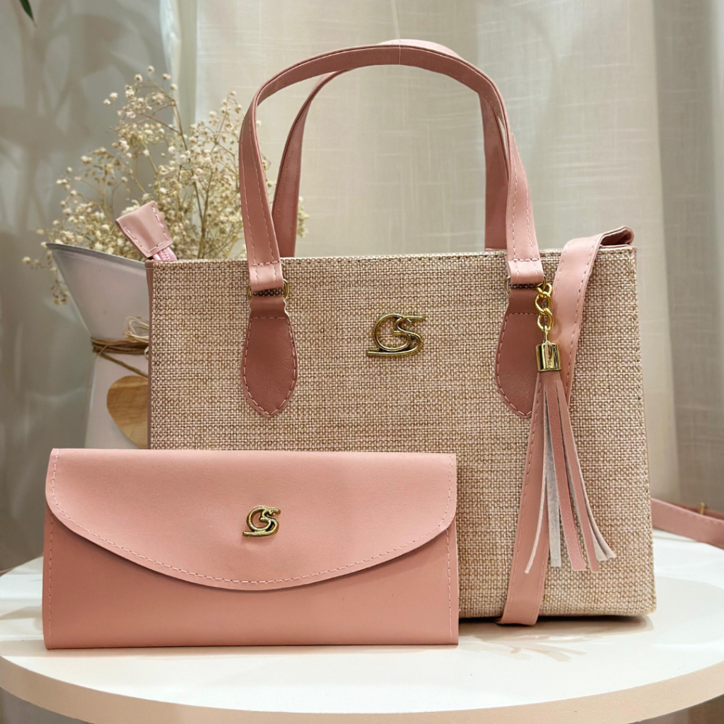 Bolsa Transversal, Couro Sintético, Bolsa Média Feminina, Tecido, Casual Elegante Moderna, Gaby Show