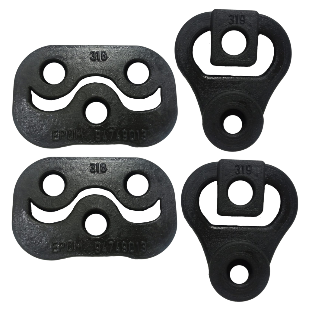 Borracha / Coxim Escapamento Gm Onix Prisma Cobalt  4 Pçs