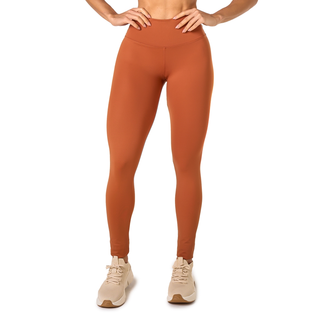 Calça Legging Feminina Manalinda Básica Fitness em Poliamida Academia Conforto Zero Transparência
