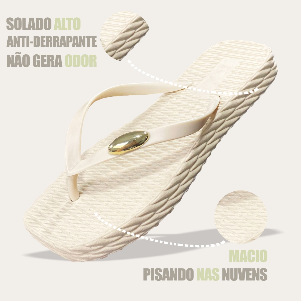 Chinelo Antiderrapante Feminino Casual Ortopédico Sandália Alto em Oferta na Shopee