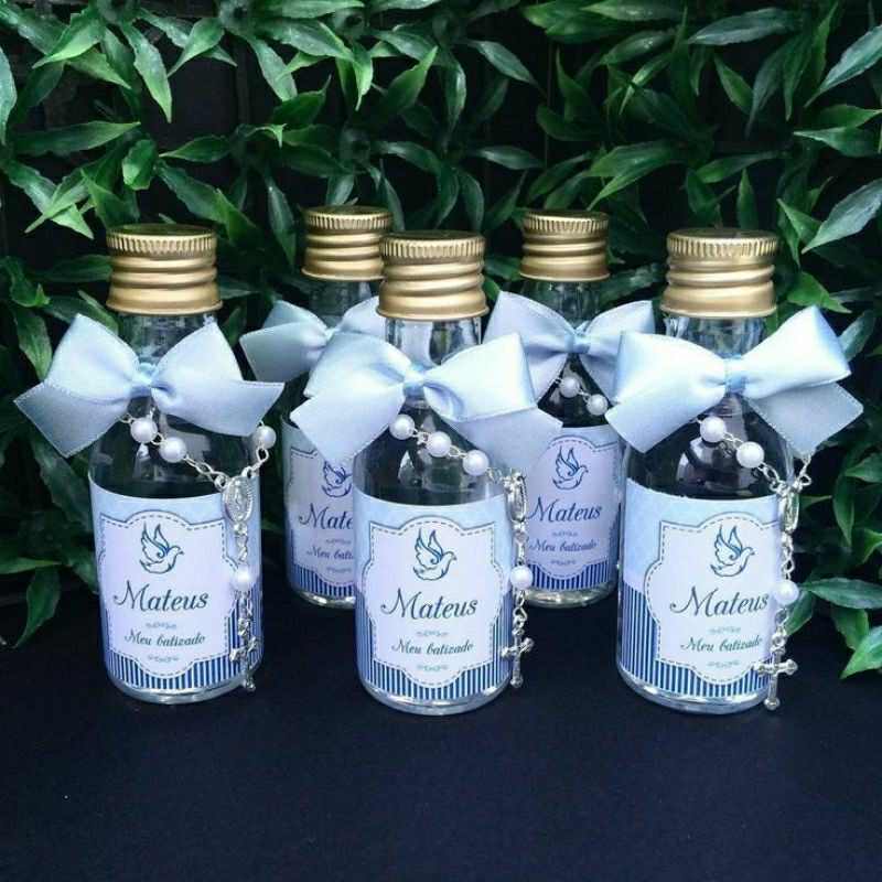 10/30 mini garrafinhas lembrancinha batizado, crisma, comunhão. em Oferta na Shopee