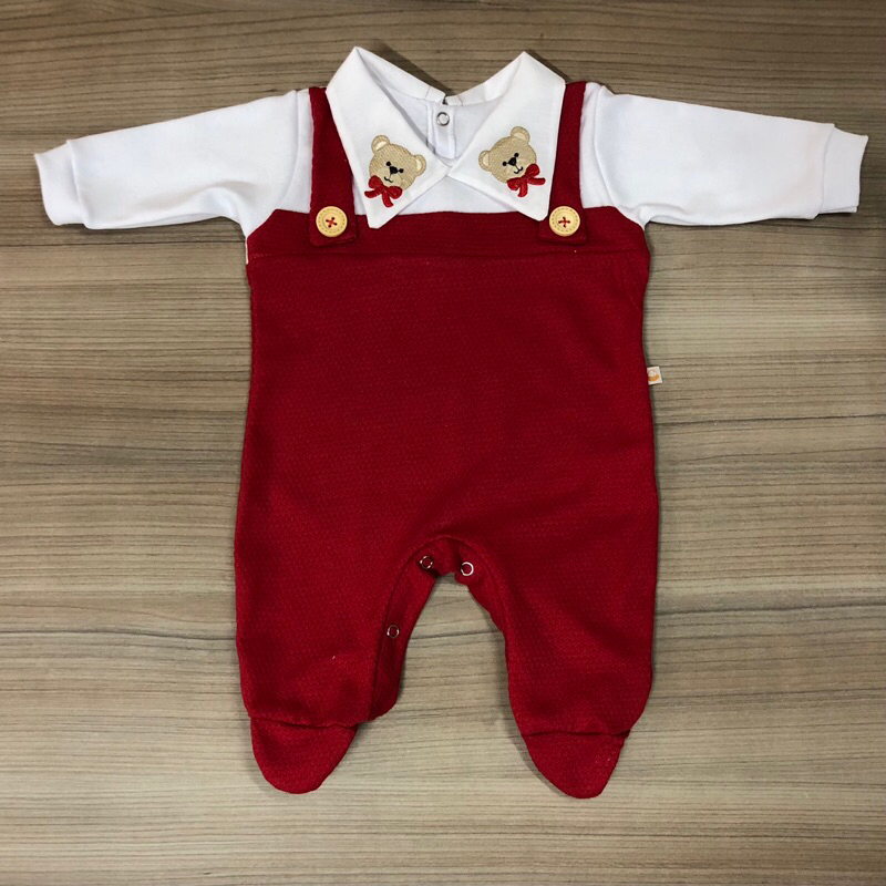 Macacão ursinho para recém nascido em Oferta na Shopee