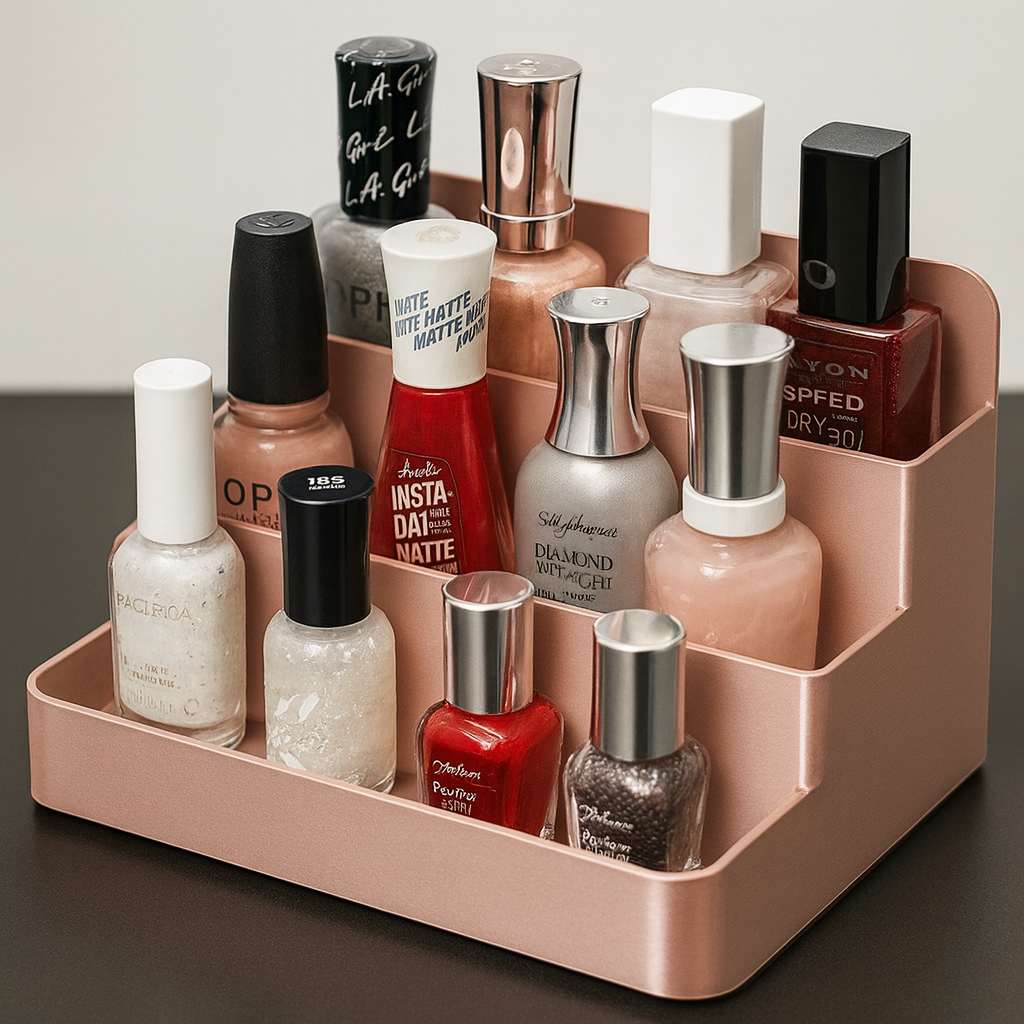 Suporte e expositor ESMALTE DISPLAY ORGANIZADOR ESCADA Balcão Mesa Vitrine