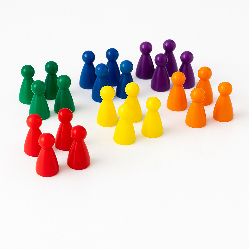 Peão Pino para Board Game Tabuleiro Resistente