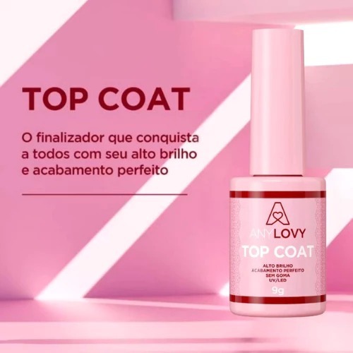 Top Coat Any Lovy 10ml Potencializa o Brilho