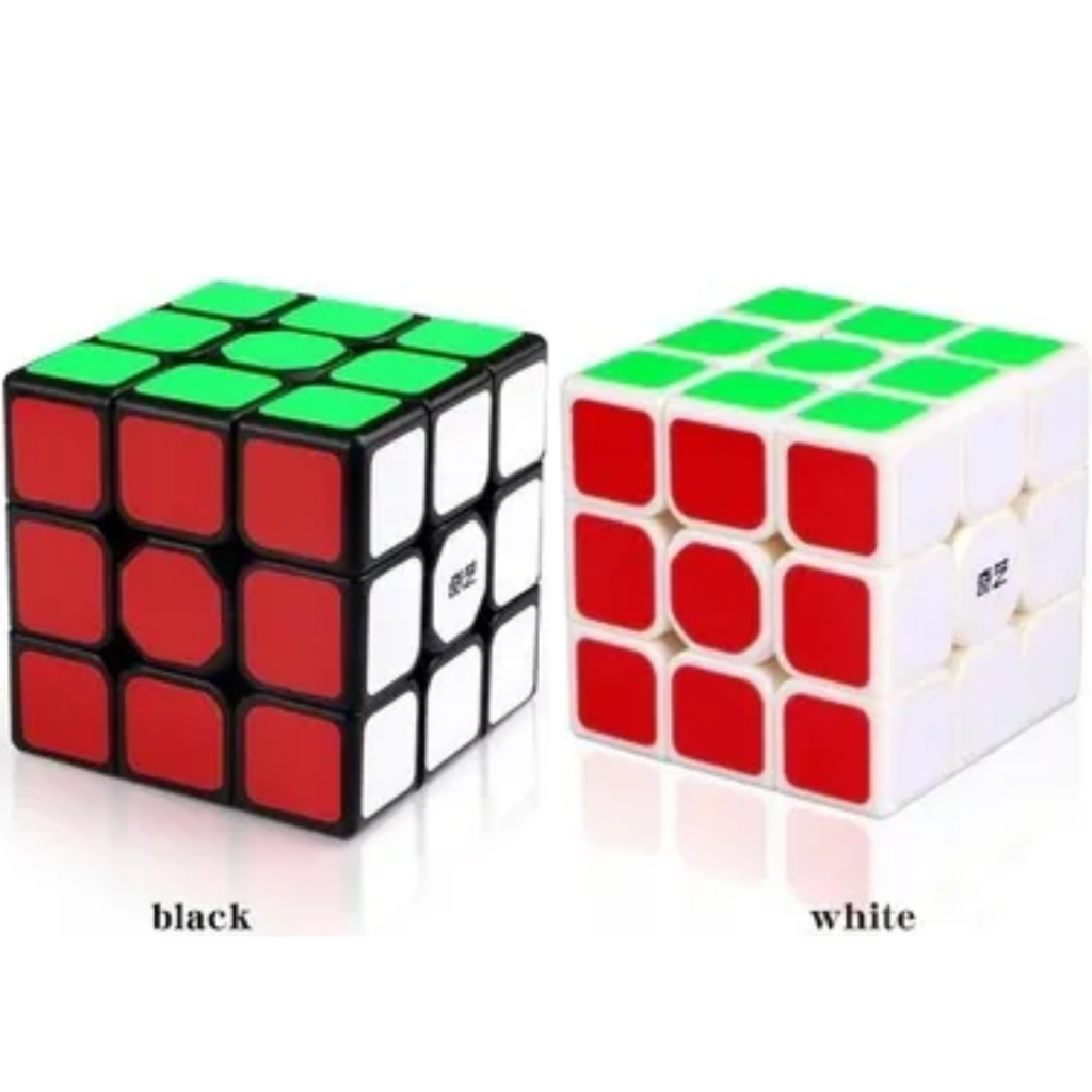 Cubo Mágico Profissional Qiyi Sail W 3x3x3 Preto / Branco Original