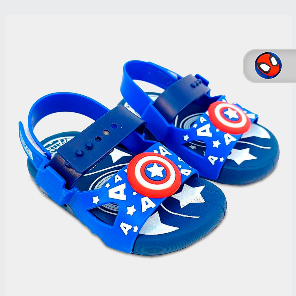 Sandalia Papete Menino Marvel United Baby Grendene 23173