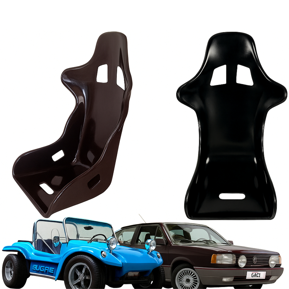 Banco Concha Fibra Gaiola//Buggy//Jeep//Kart Cross//Drift