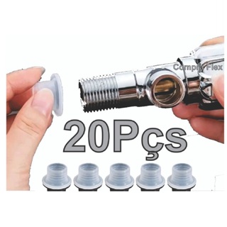 20 Pçs Veda Rosca de Silicone Anti Vazamento para Torneiras Tubulação Chuveiros Anel de Vedação em Oferta na Shopee
