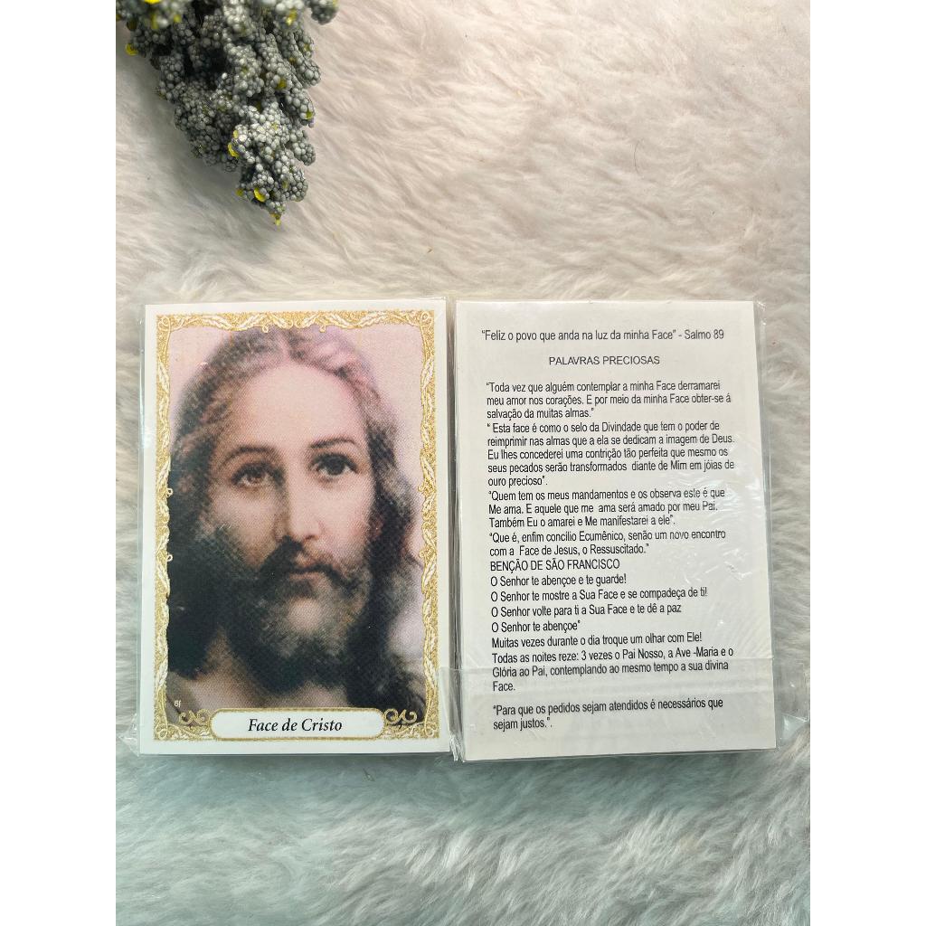 FACE DE CRISTO - PACOTE C/ 100 SANTINHOS DE PAPEL