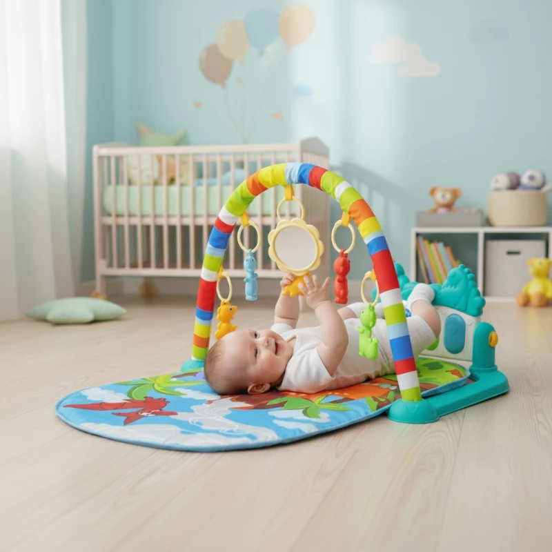 Tapete de Atividades para Bebê Piano Funny Dino Maxi Baby — foto 9
