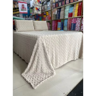 Cobre Leito Aconchego Cobertor Manta 3 peças Imperial  Queem Queen  2,40 x 2,60 com Porta travesseiro colcha em Oferta na Shopee