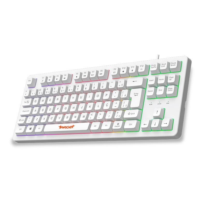 Teclado Gamer TGT M90B, Rainbow, ABNT2, Branco, TGT-M90B-RBW01 · foto 2
