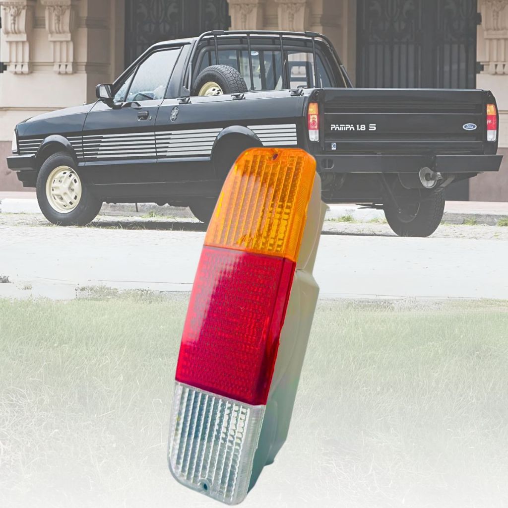Lanterna Traseira Tricolor Esquerdo Lado Motorista Ford Pampa F1000 1985 1987 1989 1991 1993 1995 1997 Novo