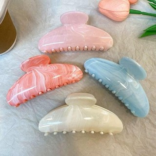 Presilha Caranguejo Mármore Acrílico Colorido Feminina Prendedor de Cabelo em Oferta na Shopee