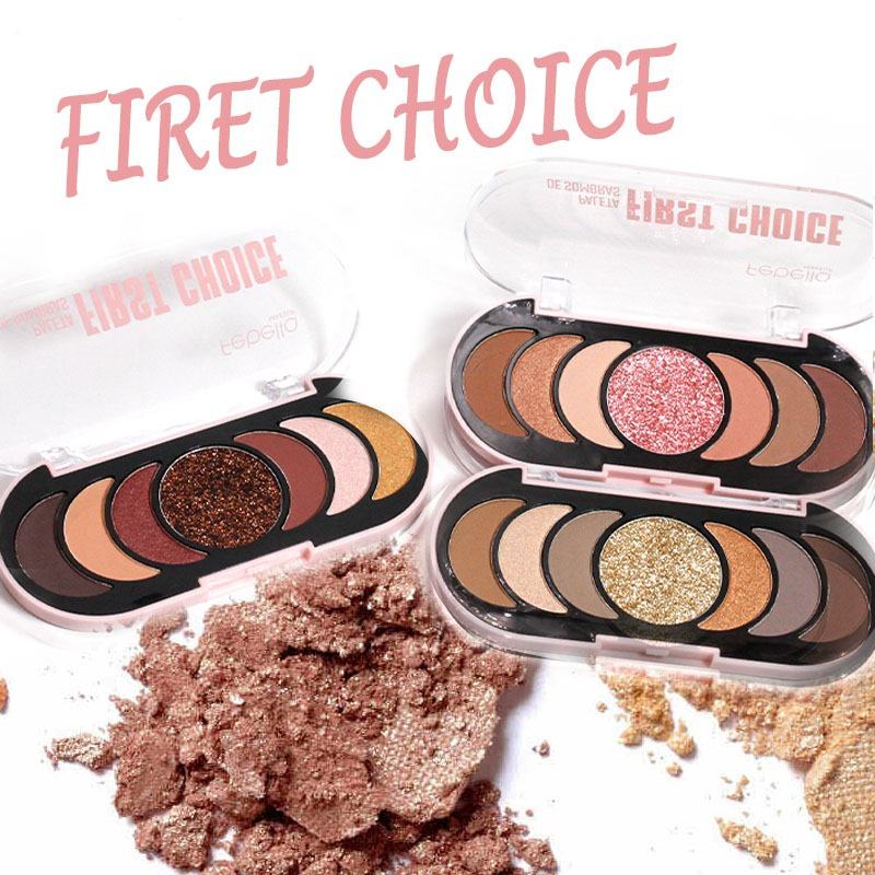 Paleta de Sombras Febella First Choice 6 Cores + Glitter