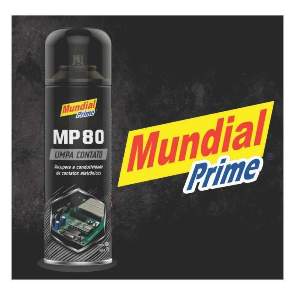 kit 01 limpa contato + 01 silicone Mundial Prime