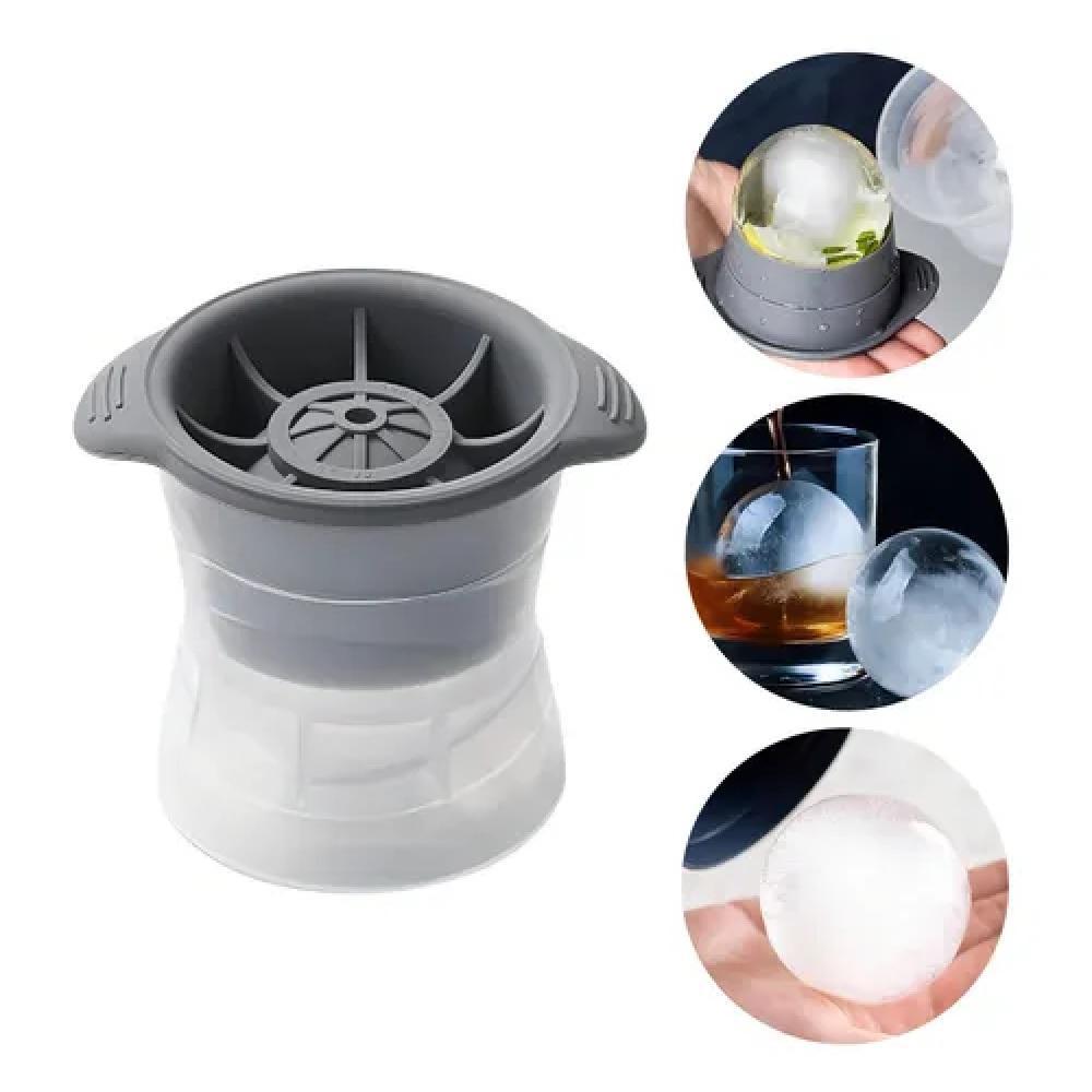 FORMA DE GELO ESFERA 3D BOLA GRANDE MOLDE DE SILICONE FLEXÍVEL BPA FREE MULTIUSO PARA SUCOS