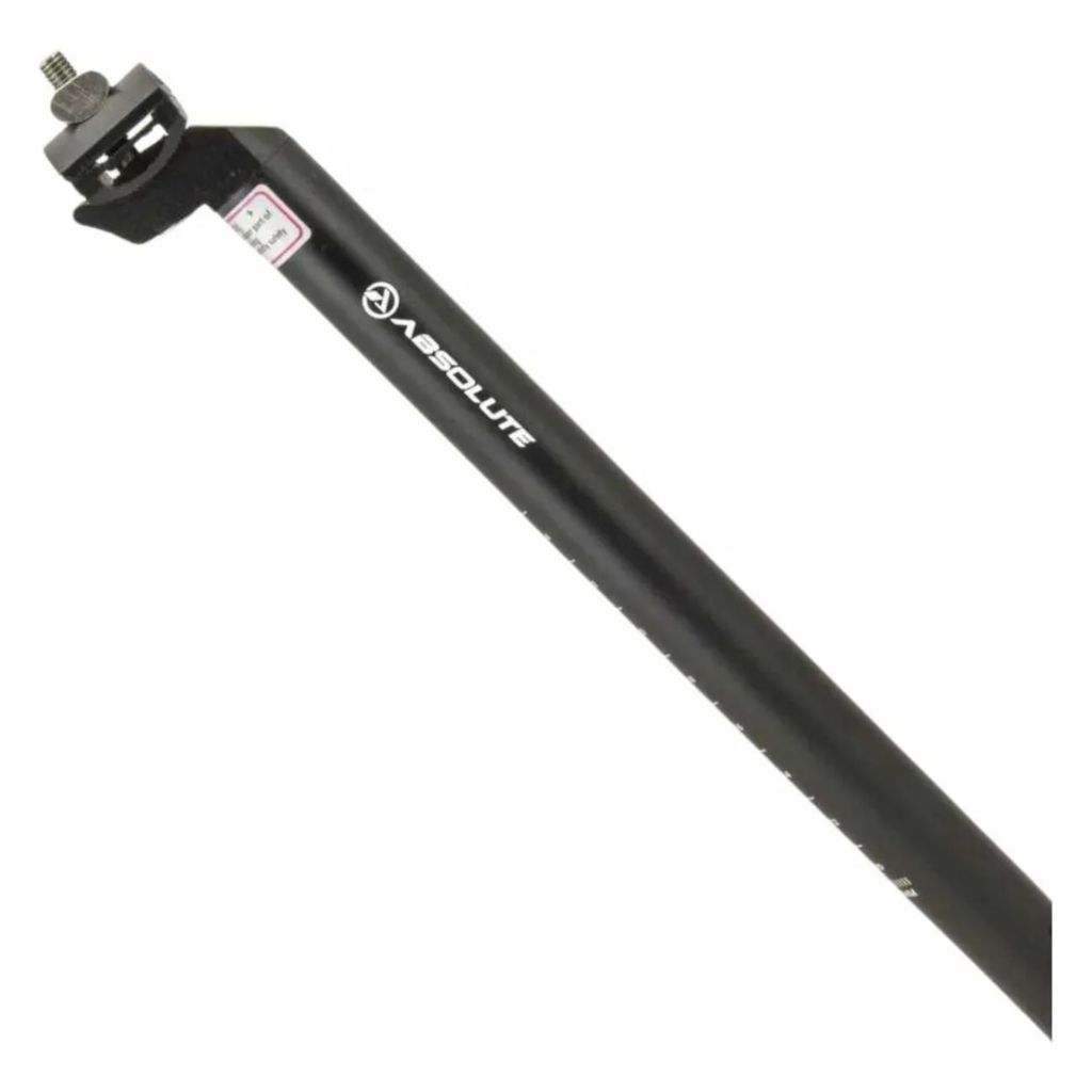 Canote Selim Absolute Alumínio para Bicicleta 25,4 x 350mm com Carrinho Selim Bike MTB ou Urbano