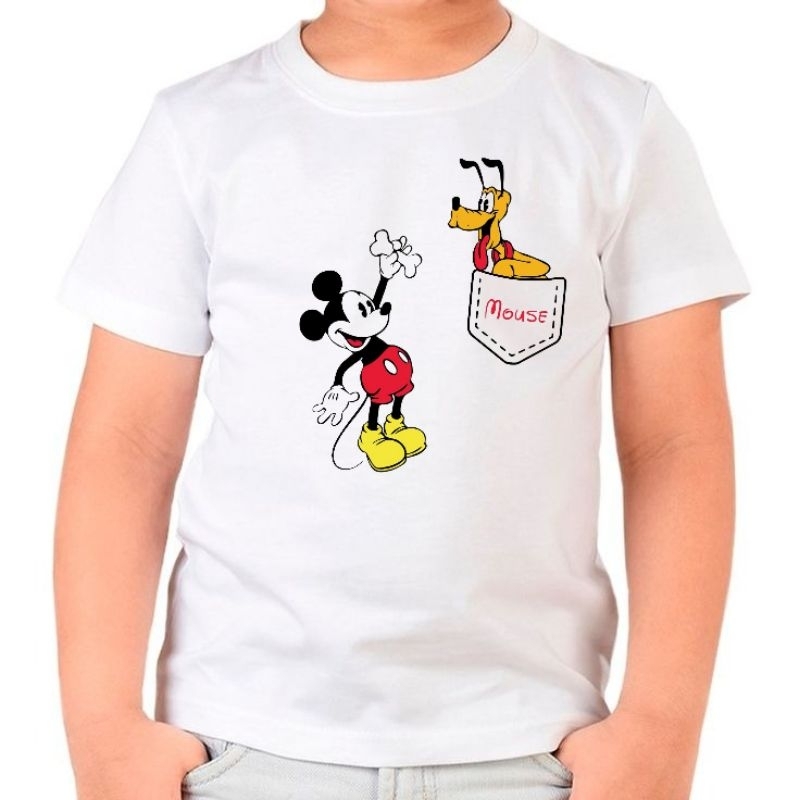 Camiseta Infantil Mickey e Pluto | Disney