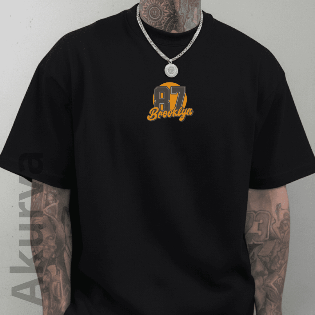 Camiseta Streetwear Confortável Brooklyn 87 Unissex 100% Algodão Premium Casual - Lançamento Especial