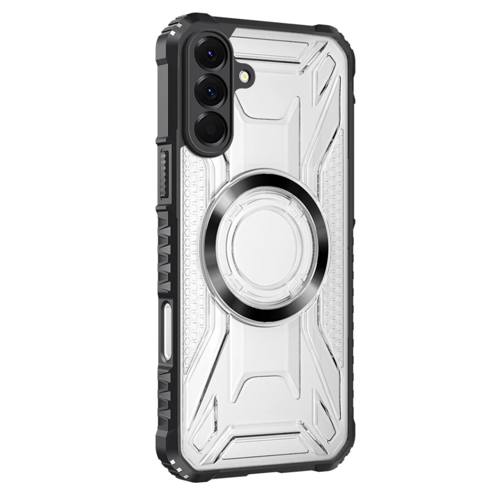 Capa Capinha Clear Proteção Nível Militar Suporte Carregador Por Indução Para Samsung Galaxy S25