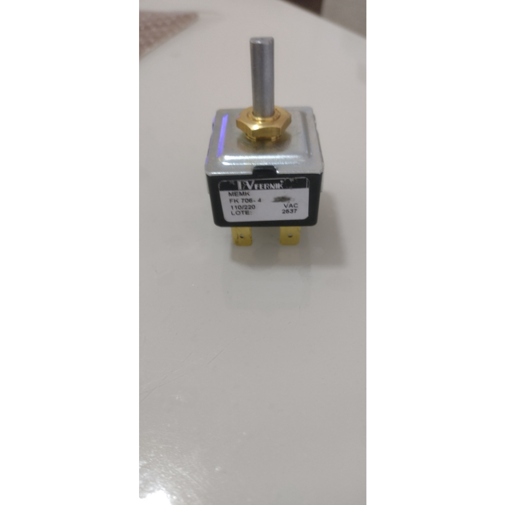 Chave Seletora 25A Com Porca Para Secadores Pet Venezia, Hard Wind E Outros