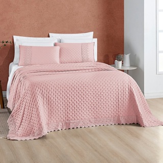 Cobreleito Nobless Casal Queen e King bordado 200 fios 03 Peças em Oferta na Shopee