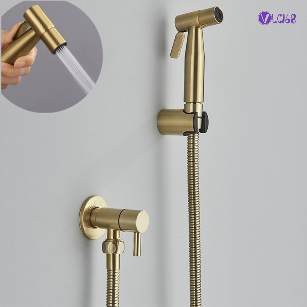 Ducha Higiênica Banheiro Inox 304 Dourada Volta Luxo Gatilho em Oferta na Shopee