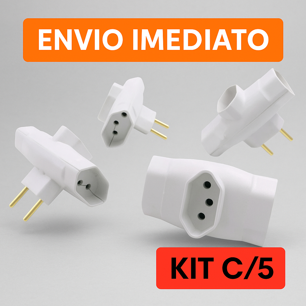 Adaptador Benjamin T 10A 20A Tripolar Novo padrão tomada resistente em Oferta na Shopee