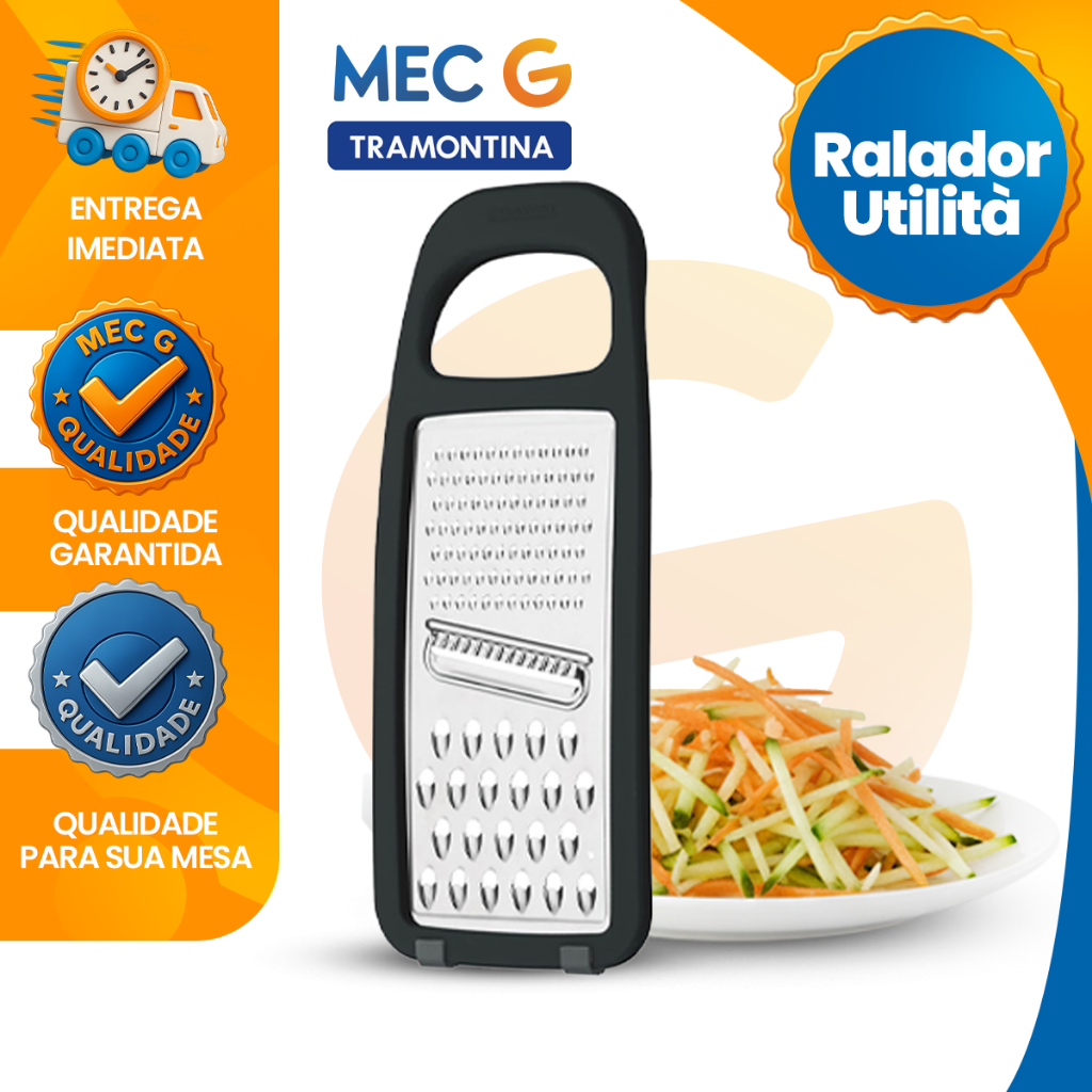 Ralador Tramontina Em Aço Inox Para Queijo Legumes Batata Cozinha Resistente Preto em Oferta na Shopee