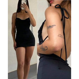 Vestido Alcinha Gringa Amarração Costa Nua Aberto Atrás Tubinho Gringo Colado em Oferta na Shopee