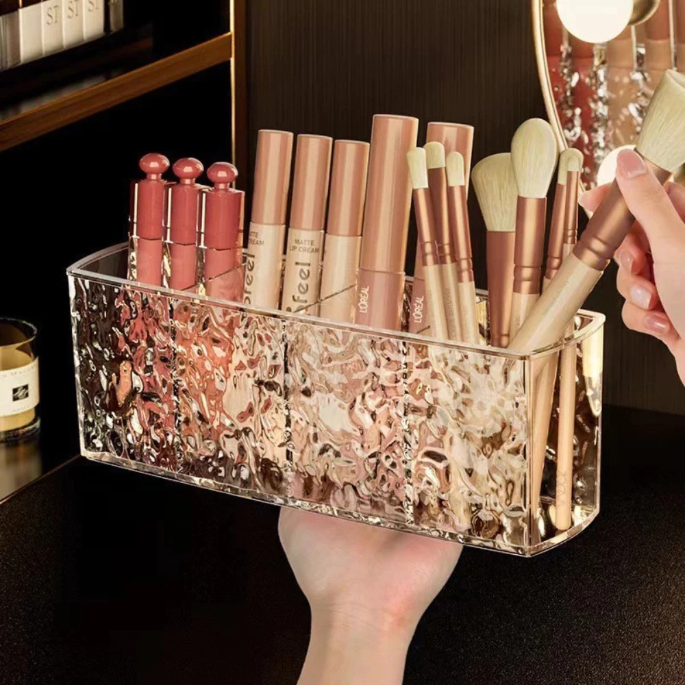 Organizador de Cosmético Porta Pincel Maquiagem Penteadeira 4 Divisórias Diamante / Entrega Rápida