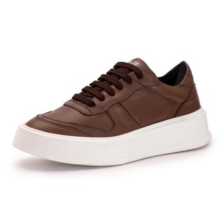 Sapatênis Casual Em Couro Legitimo Masculino Casual Lançamento Esporte Fino Ref 60220