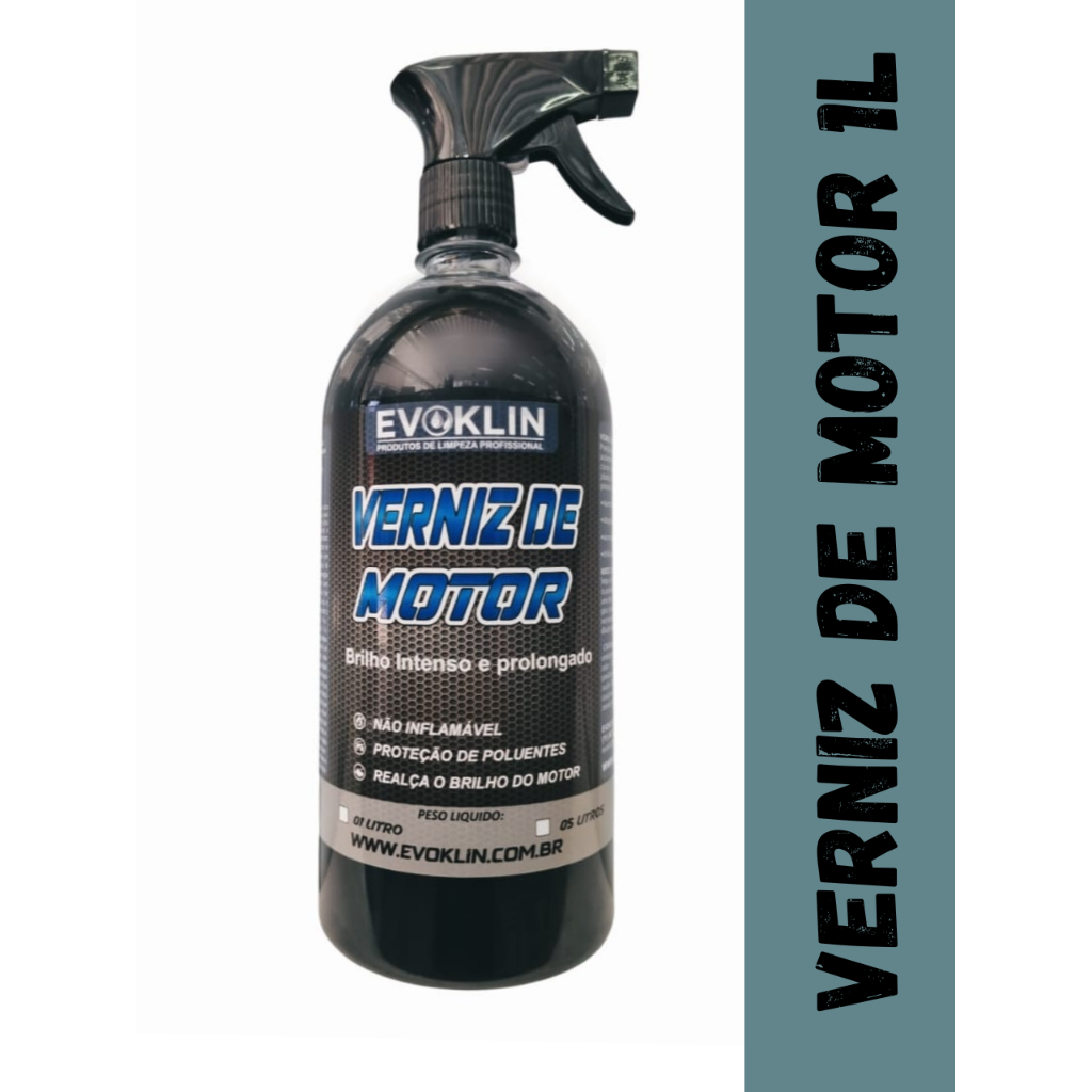 Verniz De Motor Profissional 1 Litro Premium Protege Realça E Dá Brilho em Oferta na Shopee